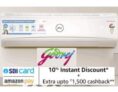 Godrej AC Offer 34% off and Rs.1500 Cashback